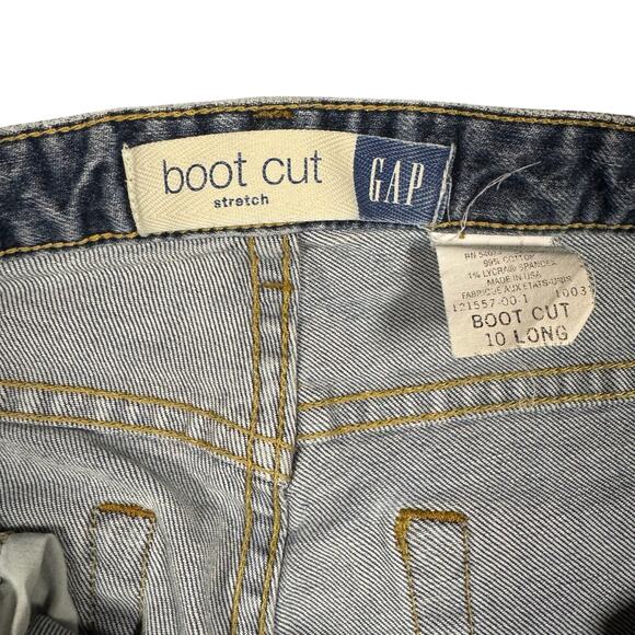 Vintage Gap Women’s Y2K Bootcut Stretch Mid-Rise Jeans – Medium Wash - 10 Long - Picture 8 of 10